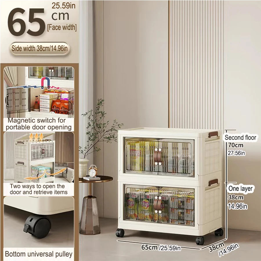 Armoire de rangement de rangement à pliage multifonction de grande capacité Organisateur de placard à poussière Boîtes de rangement faciles à installer