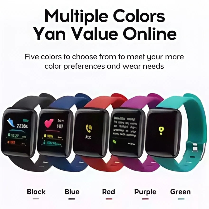 Smart Watch multifonction pour les hommes femmes enfants appels Bluetooth, rate cardiaque et moniteur SPO2, suivi du sommeil | Compteur de pas
