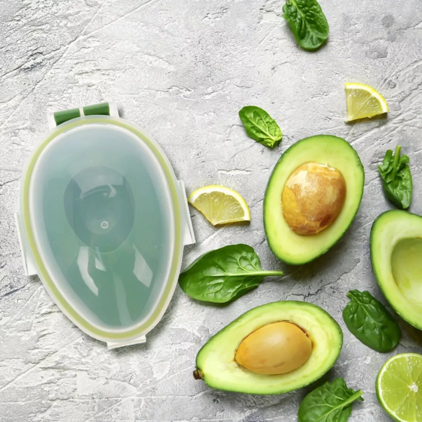 Boîte de rangement d'aliments de cuisine Avocado espace récipient d'épargne Organisateur de légumes réutilisable en plastique Conteneurs de fruits à légumes Crisper