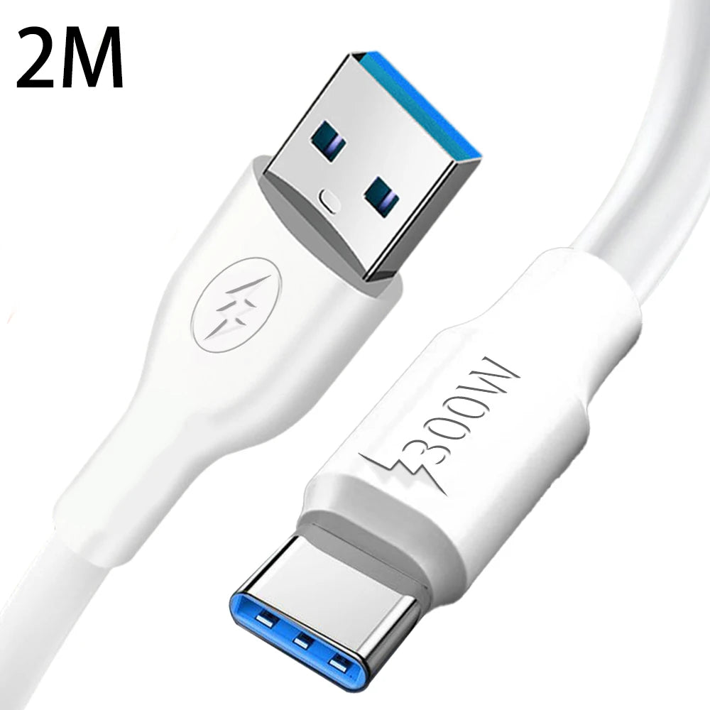 Câble robuste de type C épais 300W Ligne de données USB CHELER USB C CHARGE POUR Android Samsung Xiaomi Huawei Type-C fil