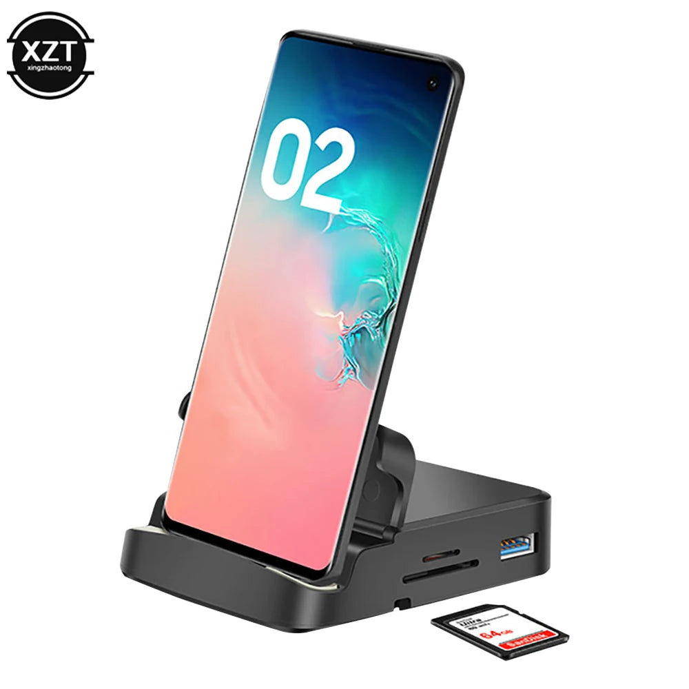 8 en 1 de type C Hub Dosting Station Stand Dex Pad Station USB C à HDMI Compatible Dock Power Charger Kit pour Samsung