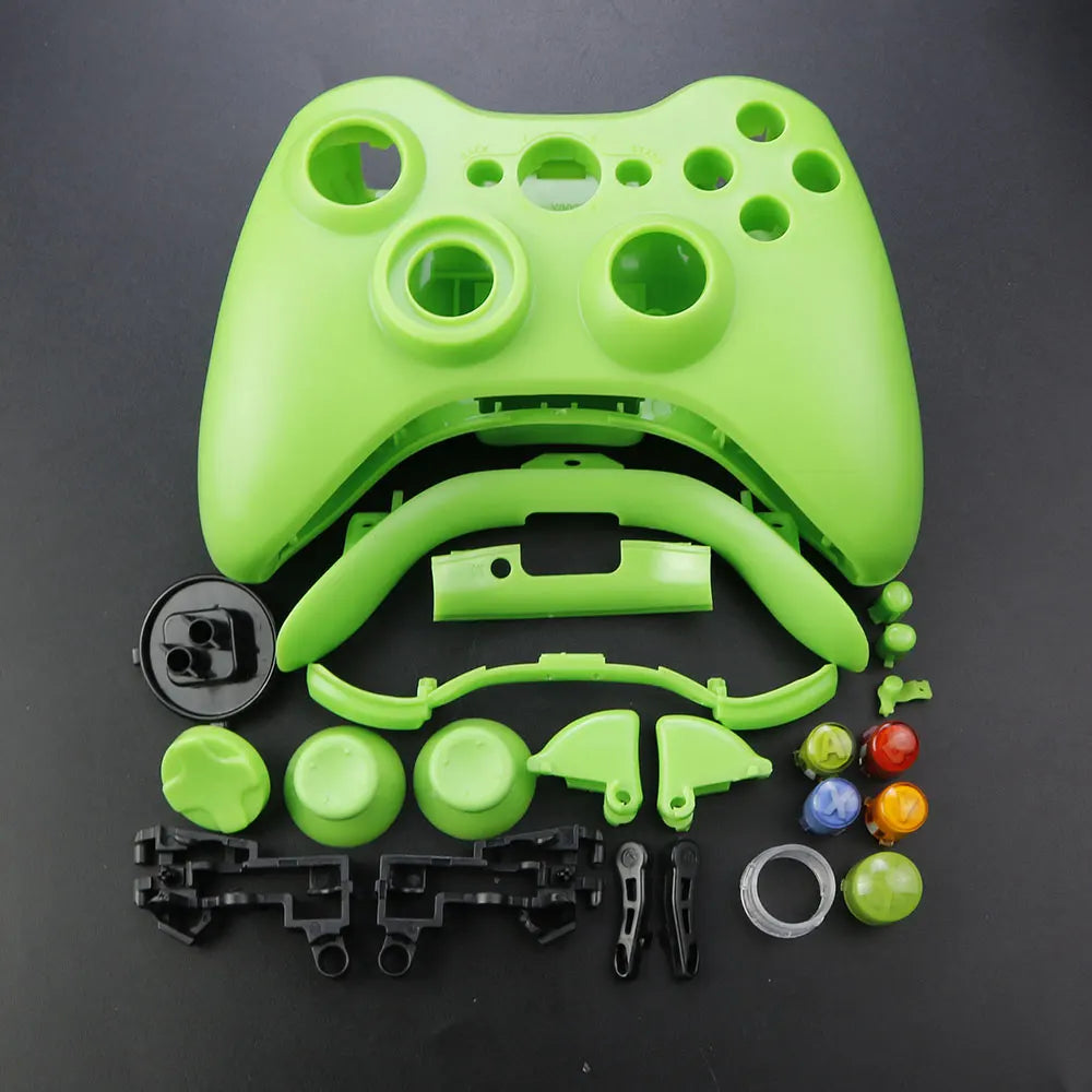 JCD For XBOX 360 Wireless Controller Full Case Gamepad Housing Shell Cover with Buttons Kits Analog Stick Bumper Accessories