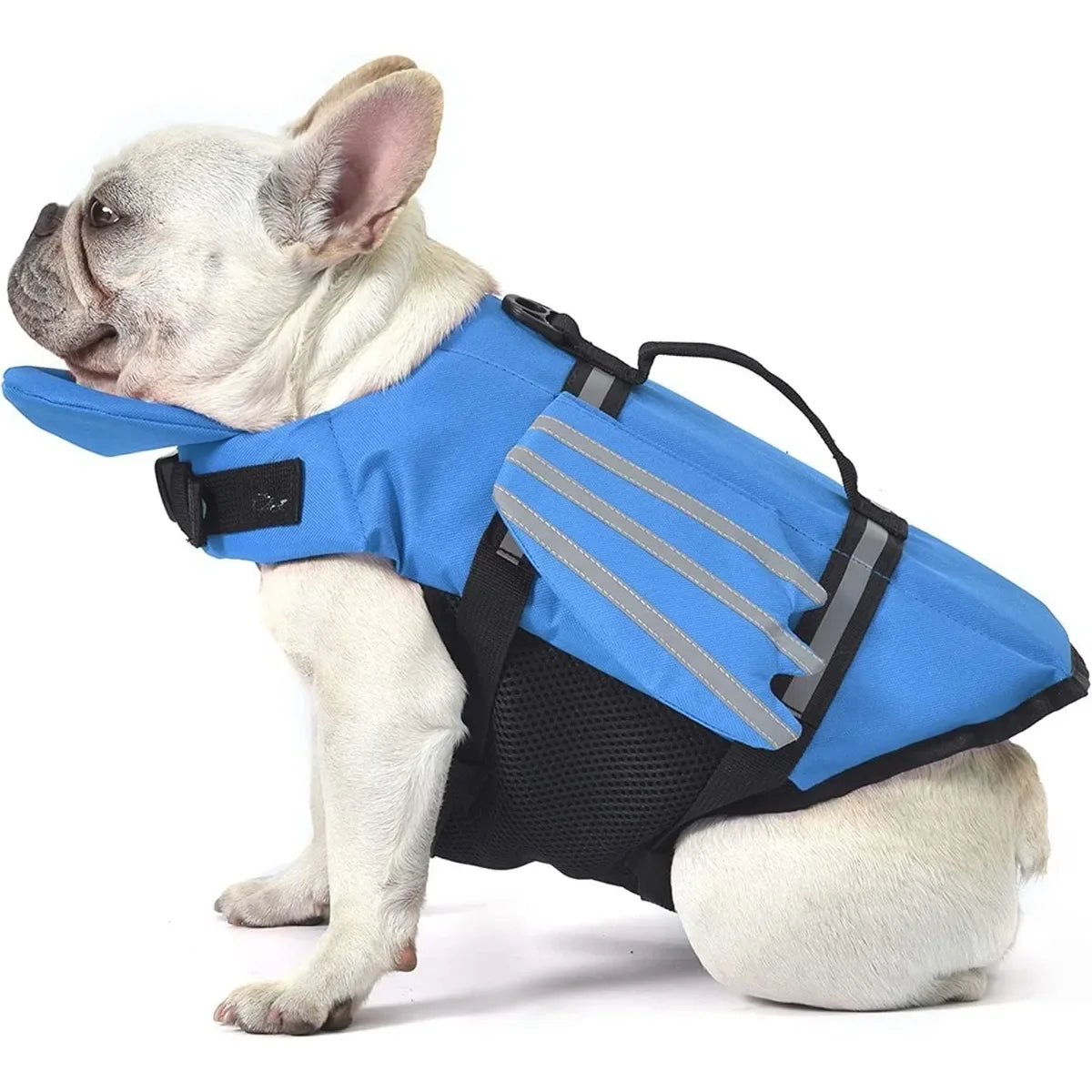 Dogs Life Jacket with Chin Float Oxford Breathable Adjustable Swimming Vests with Reflective & Rescue Handle for Most Sizes Dogs