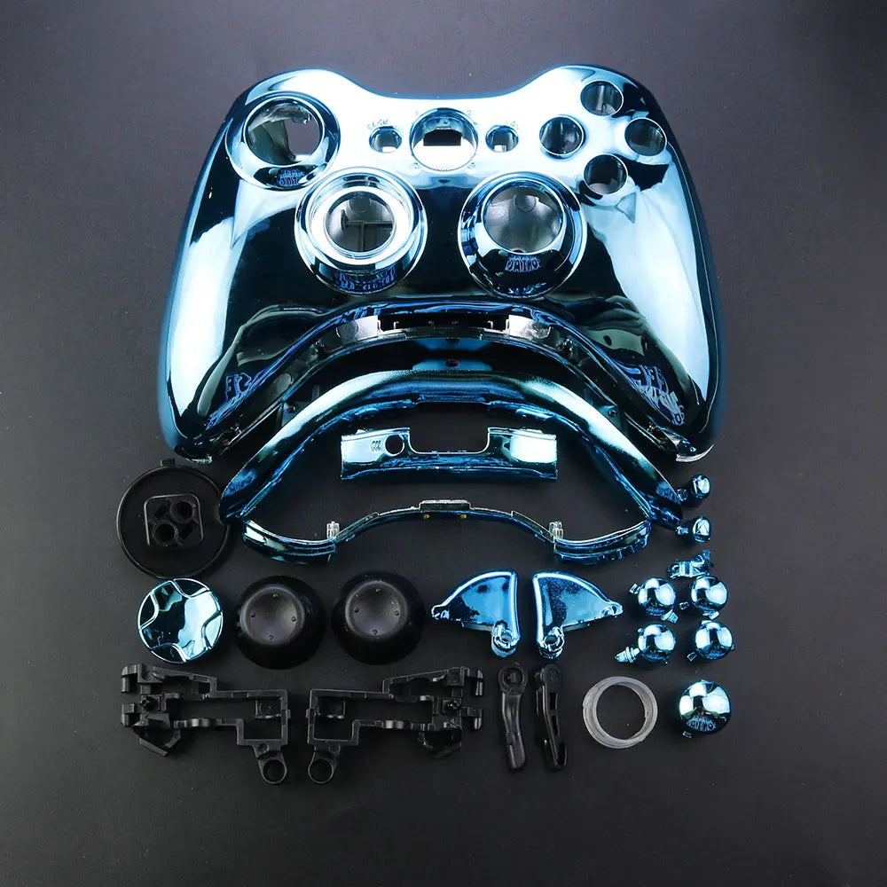 JCD For XBOX 360 Wireless Controller Full Case Gamepad Housing Shell Cover with Buttons Kits Analog Stick Bumper Accessories