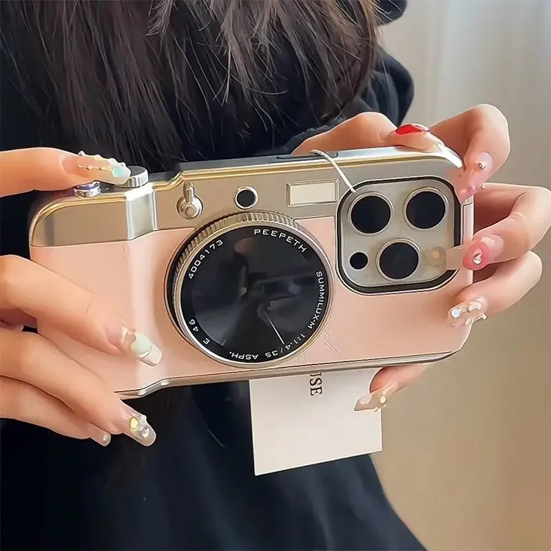 All-in-one camera phone case for iPhone 16 15 Pro 14 13 12 11 with mirror magnetic suction Bluetooth connection protective case