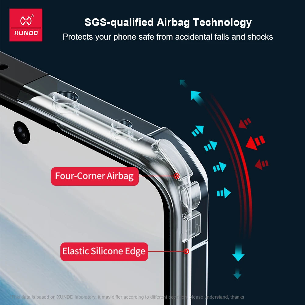 Xundd For Realme GT 7 GT 7T Global Version Case Airbag Shockproof Shell TPU+Acrylic Yellowing-Resistant Back Transparent Cover