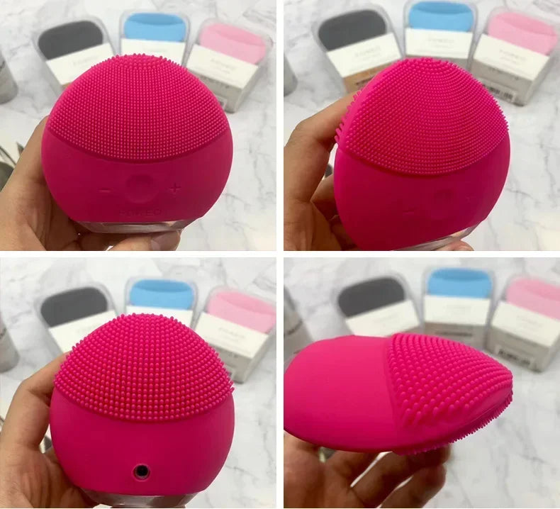lUNA Mini2 Facial Silicone Facial Nettoying Brush, avant le logo réel, charge USB, étanche, niveau 8