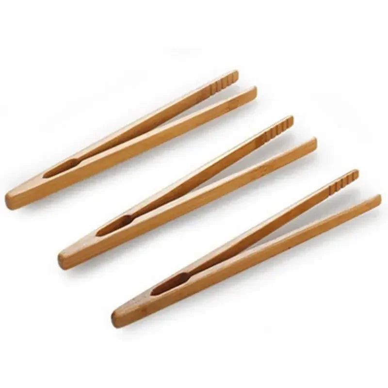 Bamboo Reusable Toast Tongs Cuisine Ustensile Tea Tong pour fruits Toast Tea Pain Pinon Cuisine