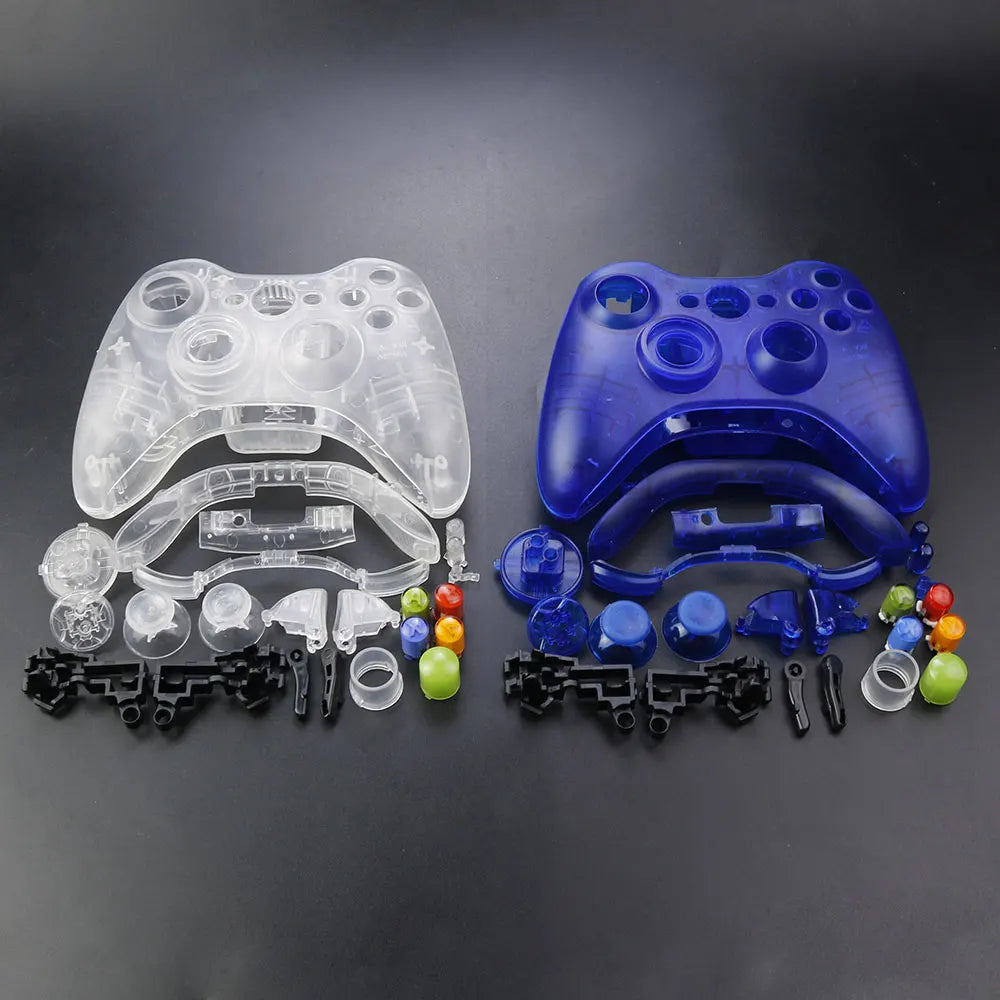 JCD For XBOX 360 Wireless Controller Full Case Gamepad Housing Shell Cover with Buttons Kits Analog Stick Bumper Accessories
