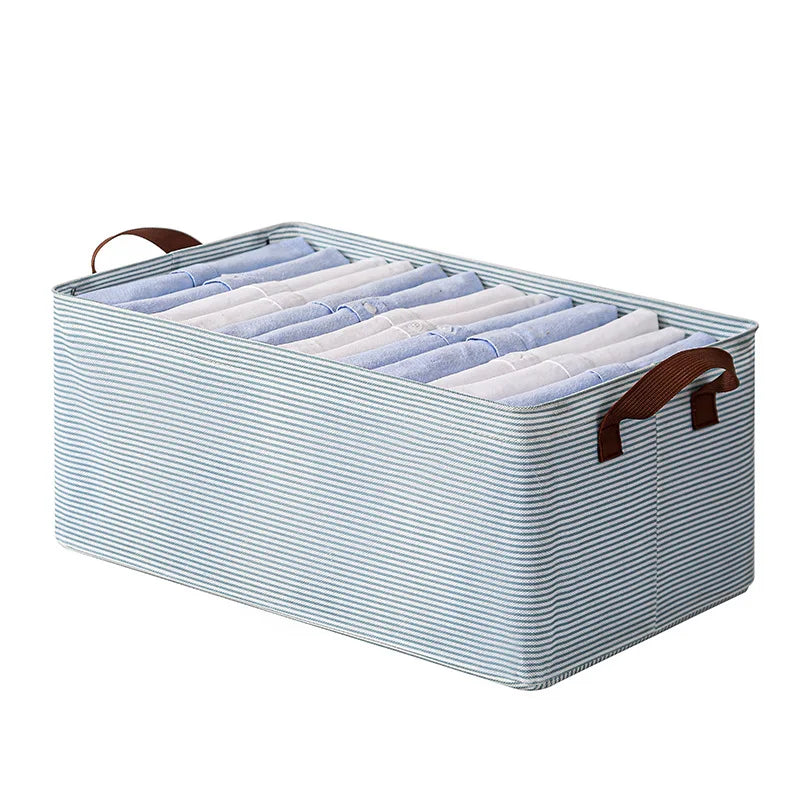 Boîte de rangement de vêtements pliables avec cadre en acier utilisé dans la garde-robe pour les vêtements et les pantalons et les paniers d'étagère d'organisation