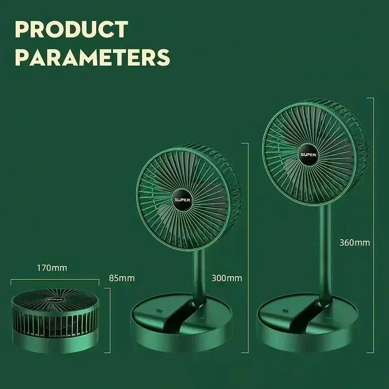 Bureau pliable rechargeable petit ventilateur mini-facteur portable portable USB Home Low Bruit Haute durée Mini ventilateur électrique