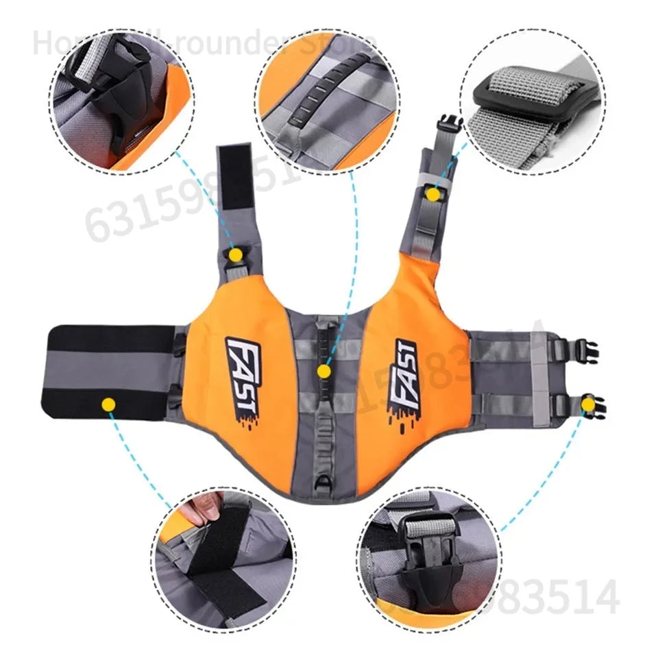 Gilet de sécurité de sauvetage de natation pour animaux