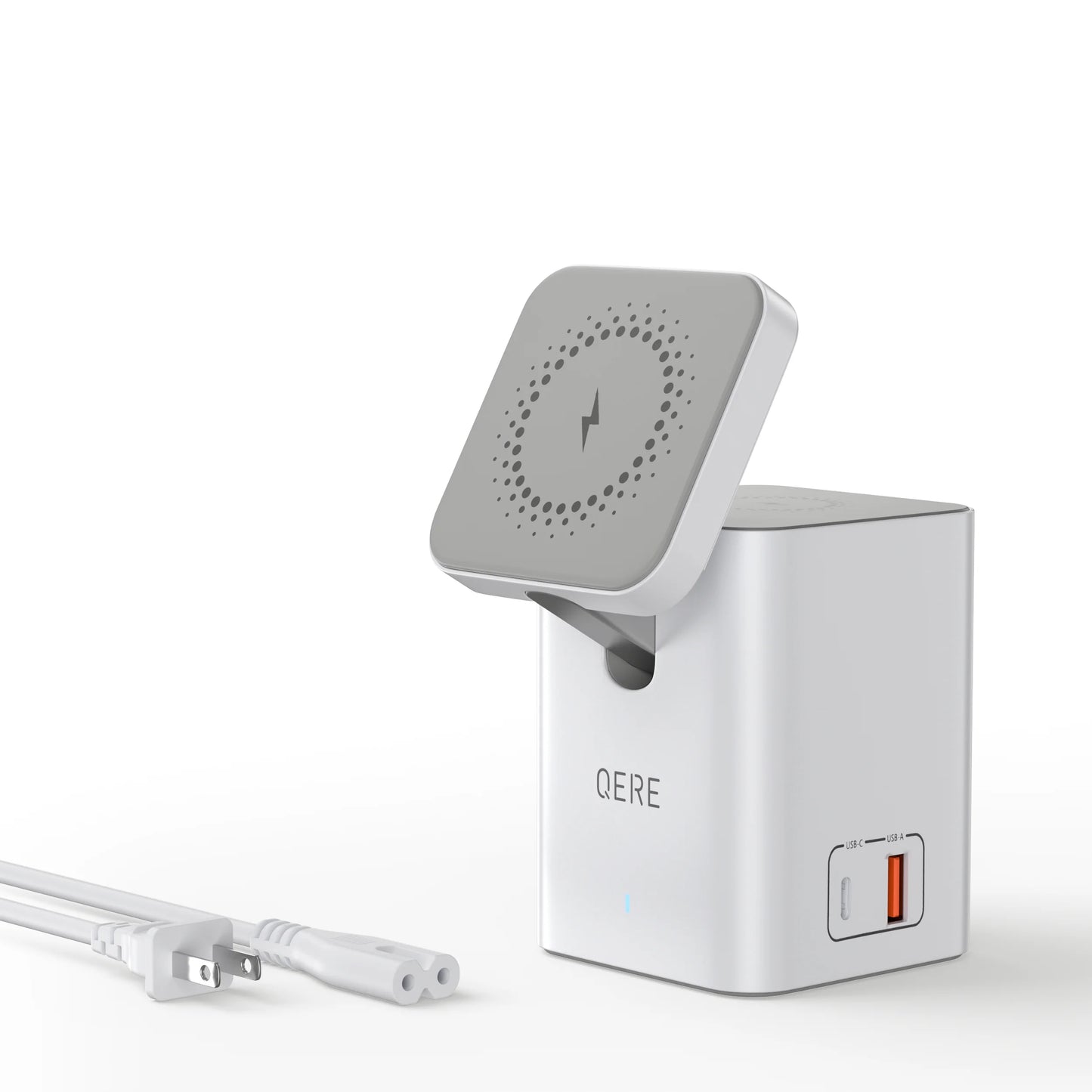 Wireless Charger QERE Mobile Phone Magnetic Station Fast Charging Safe Multi-functional Portable Foldable Mini Wireless Charger