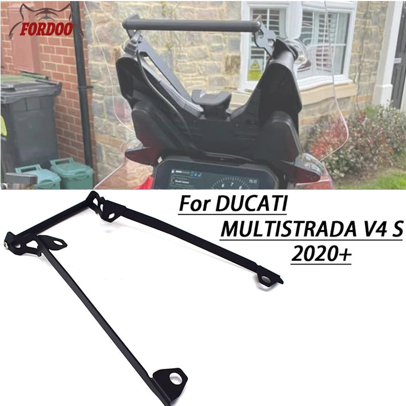 Pour Ducati Multistrada V4 S V4S 2021 2022+ Motorcycle Mobile Phone GPS Mount Navigation Bracket USB et STANDE DE CHARGE SANS WIRD