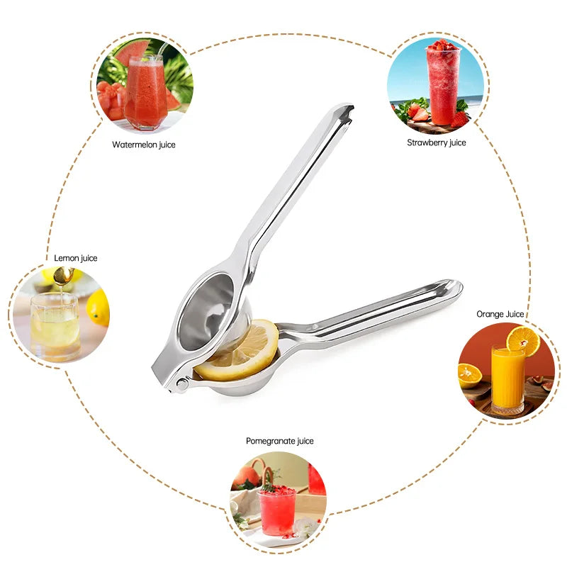 Lemon Squeezer Durable Stainless Steel Juice Processor Pomegranate Orange Lemon Sugar Cane Fruit Pressing Kitchen Tools