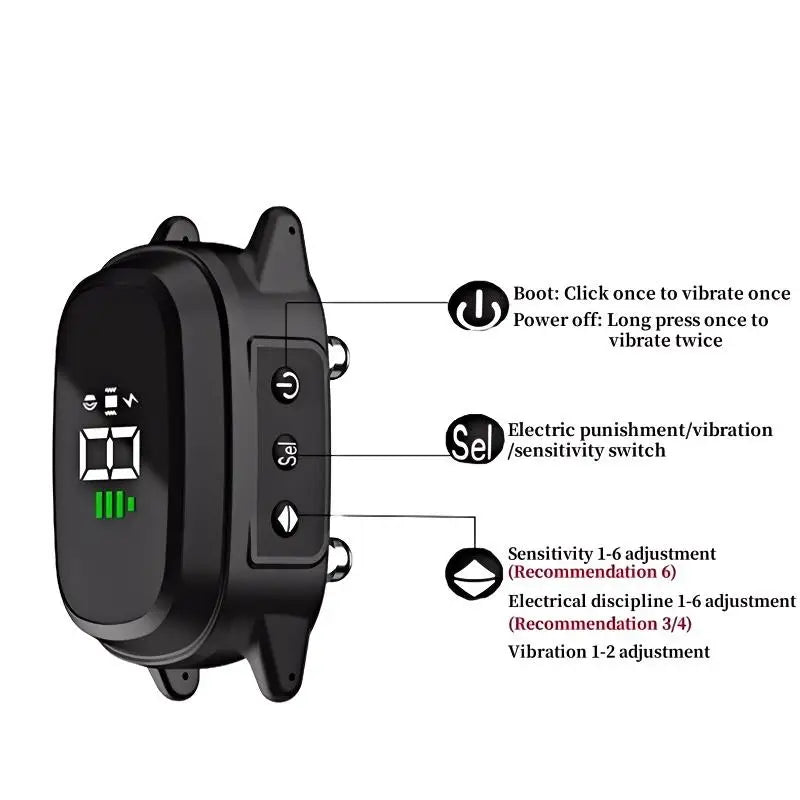YHLC Automatic Antibarking Dog Collar, bouc-écard rechargeable, arrêt Barkin, collier de formation électrique pour chien