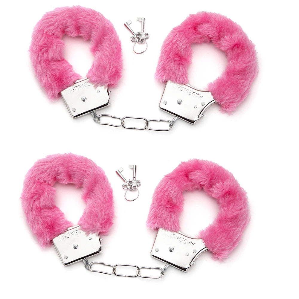Accessoires érotiques Toys sexuels 2pc BDSM Bondage menottes pour les contraintes sexuelles Cuffs Fetish Adult Couples Games Produits sexuels