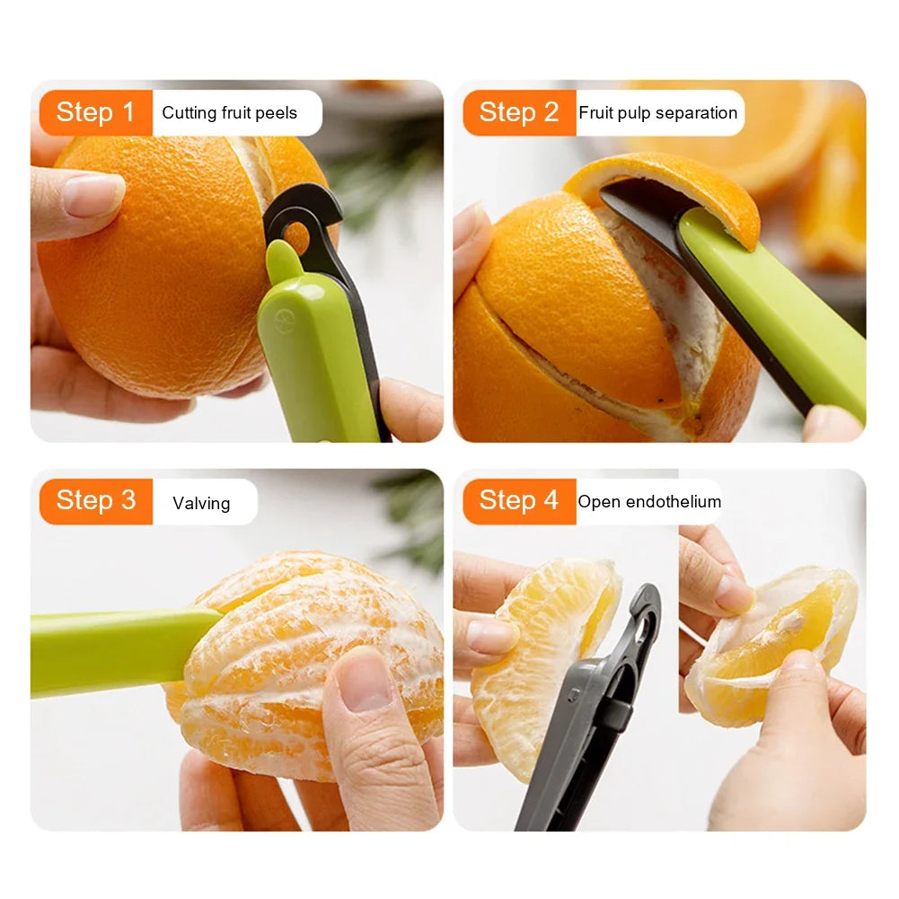 Multifunctional Orange Peelers Reusable Creative Fruit Pomelo Peeling Tool Easy To Use Open Kitchen Gadgets for Grapefruits