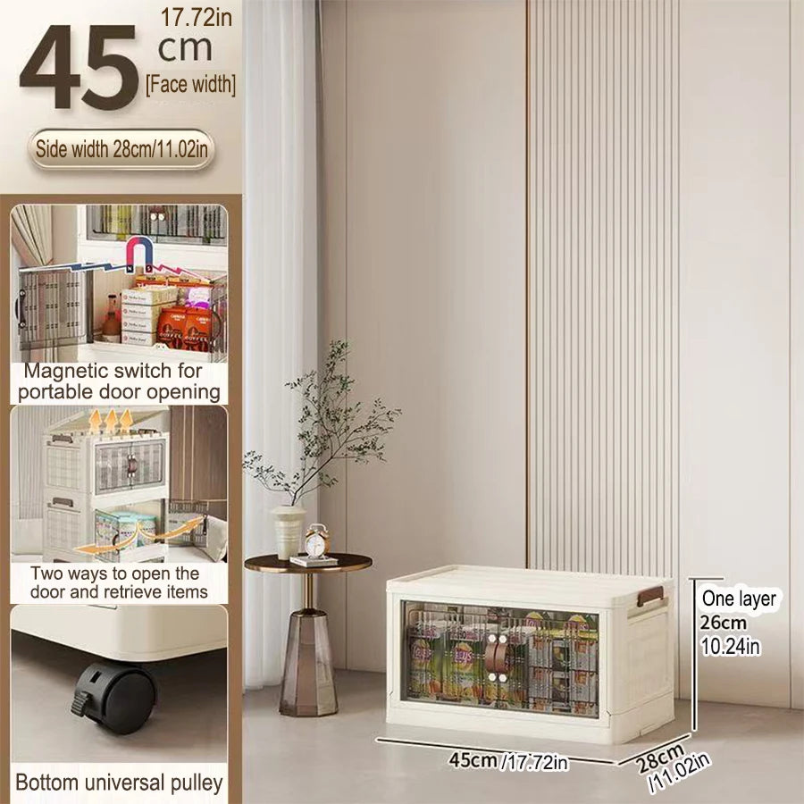 Armoire de rangement de rangement à pliage multifonction de grande capacité Organisateur de placard à poussière Boîtes de rangement faciles à installer