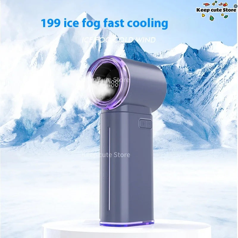 GF04 Handheld Fan 2025 New Humidifier Portable Air Cooler USB Rechargeable Mini Cooling Device For Home Office Outdoor HyperChil
