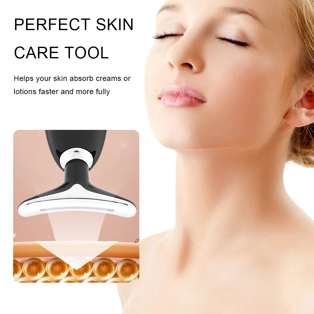 Neck Beauty Device 3/7 modes légers de la peau serrage et outil de levage Masseur de visage électrique portable pour les soins de la peau