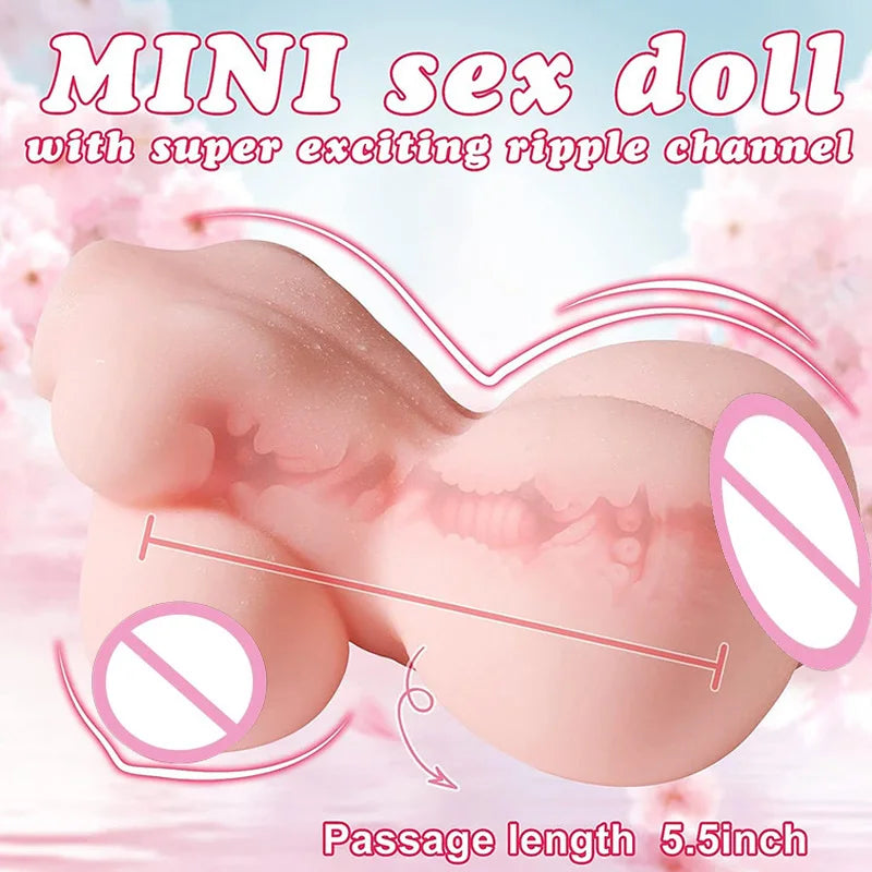 Nouvelle poitrine Pussy Dolls Men Sel-Sex Masturbation Doll Tabinet Vagina Clitoris Hip Pinis Exercice Oral Sexe érotique Adulte Toys 18+