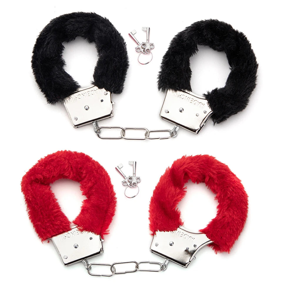 Accessoires érotiques Toys sexuels 2pc BDSM Bondage menottes pour les contraintes sexuelles Cuffs Fetish Adult Couples Games Produits sexuels