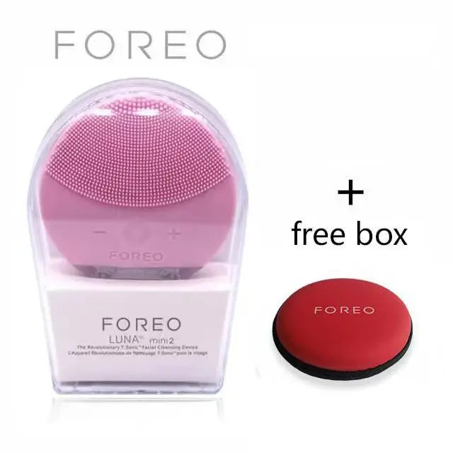 lUNA Mini2 Facial Silicone Facial Nettoying Brush, avant le logo réel, charge USB, étanche, niveau 8