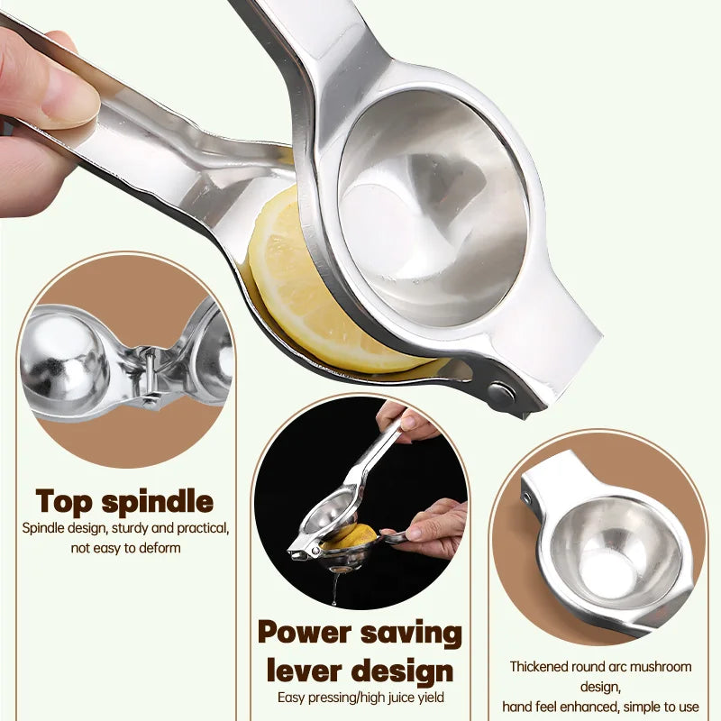Lemon Squeezer Durable Stainless Steel Juice Processor Pomegranate Orange Lemon Sugar Cane Fruit Pressing Kitchen Tools