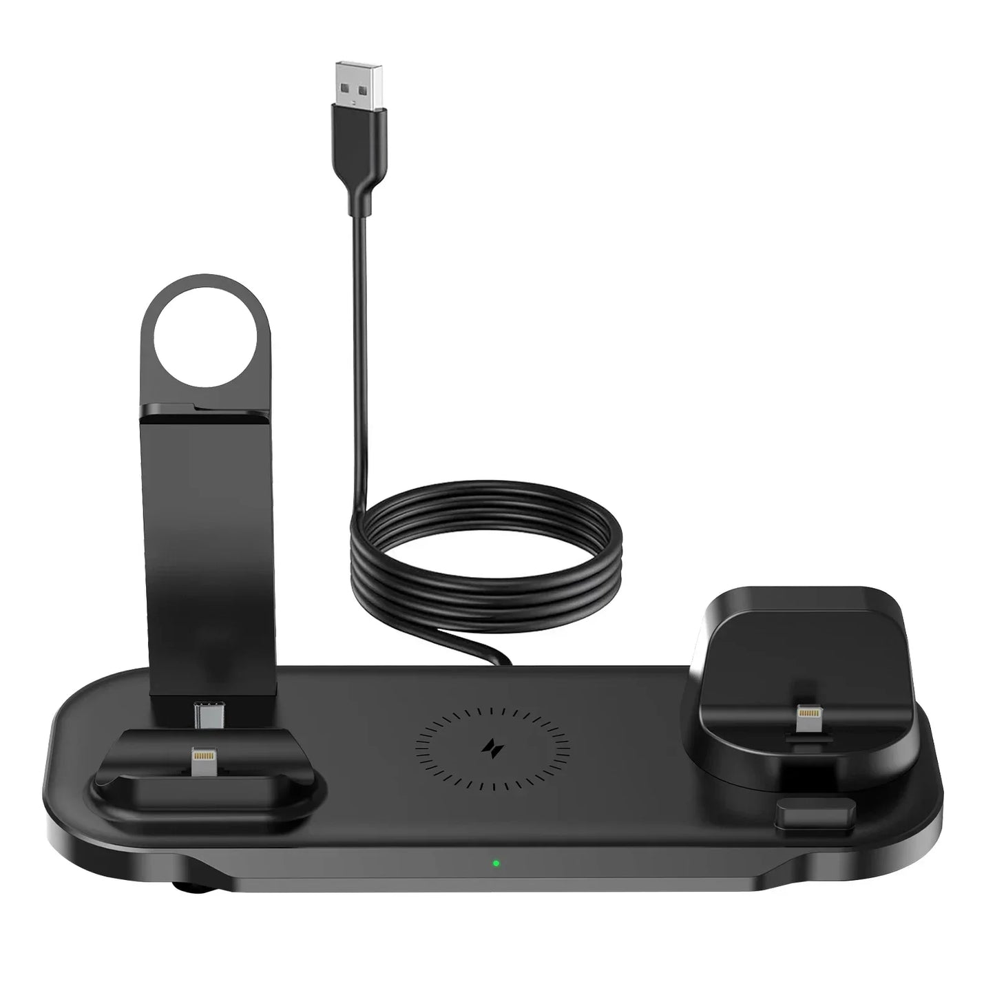 30W Wireless Charger Stand Pad For iPhone 15 14 13 12 11 Pro Max Apple Watch 8 7 6 Airpods Pro 7 in 1 Fast Charging Dock Station