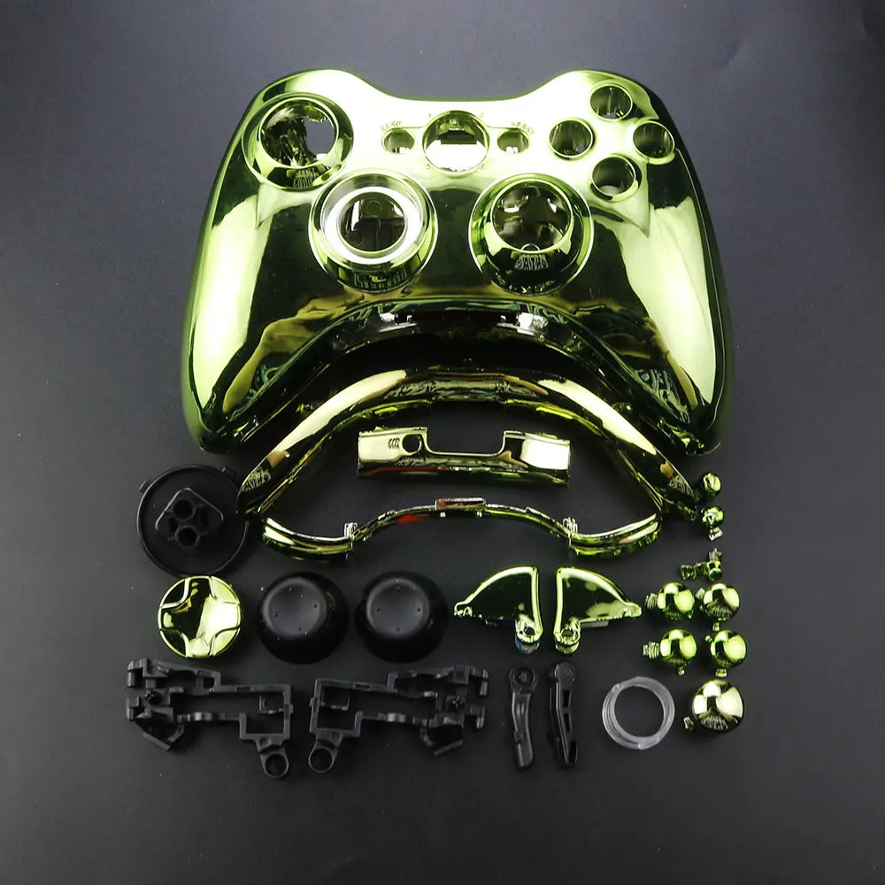 JCD For XBOX 360 Wireless Controller Full Case Gamepad Housing Shell Cover with Buttons Kits Analog Stick Bumper Accessories