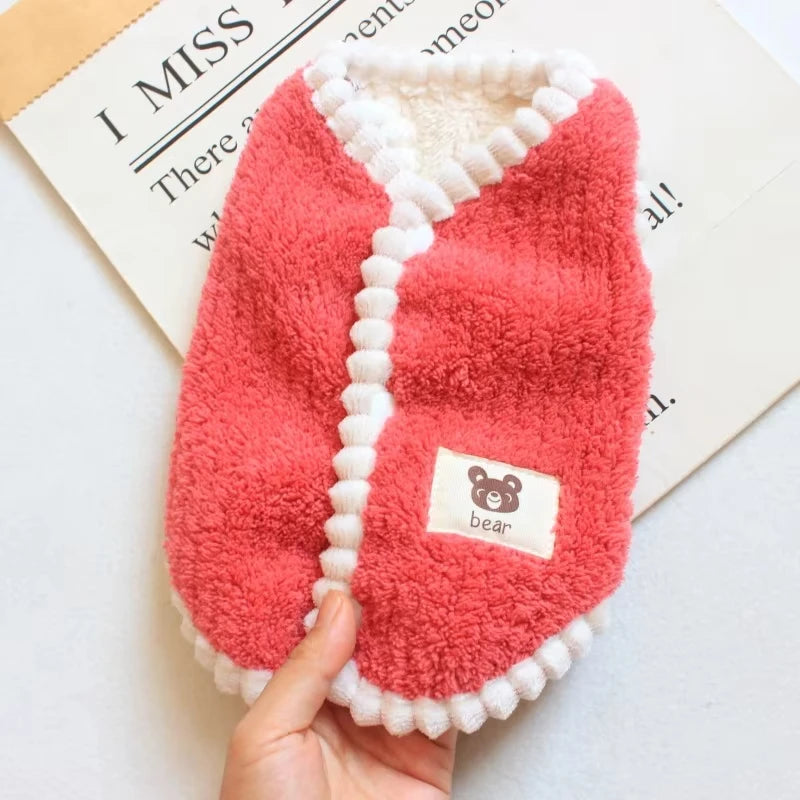 Hiver chaud de chiens mouches molles en molleton molle pour animaux de compagnie pour les petits chiens chats mignonnes veste chiot français bulldog chihuahua yorkies costume