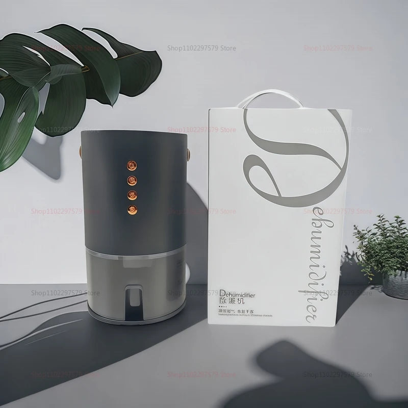 Déshumidificateur intelligent Absorbeur d'humidité pour la chambre à coucher Purificateur d'air portable et Contrôle de l'humidité Déodorizant l'humidité compacte