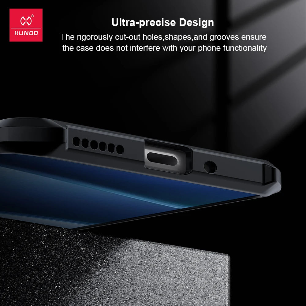 Xundd For Realme GT 7 GT 7T Global Version Case Airbag Shockproof Shell TPU+Acrylic Yellowing-Resistant Back Transparent Cover