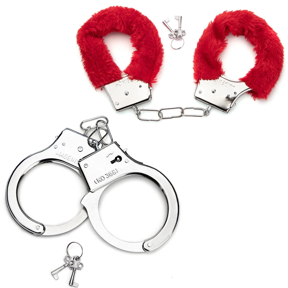 Accessoires érotiques Toys sexuels 2pc BDSM Bondage menottes pour les contraintes sexuelles Cuffs Fetish Adult Couples Games Produits sexuels