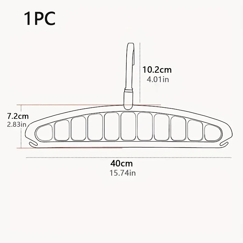 Pliage de vêtements multi-trous cintre non glissée rack de stockage espace sauvegarde de vêtements de vêtements organisateurs pour le pantalon de jean armoire écharpe