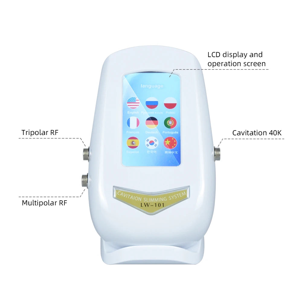 3/4-en-1 40k Corps minceur Masseur de cavitation Machine de dispositif multifonctionnel Face Body Resserrer le salon de beauté soulevant