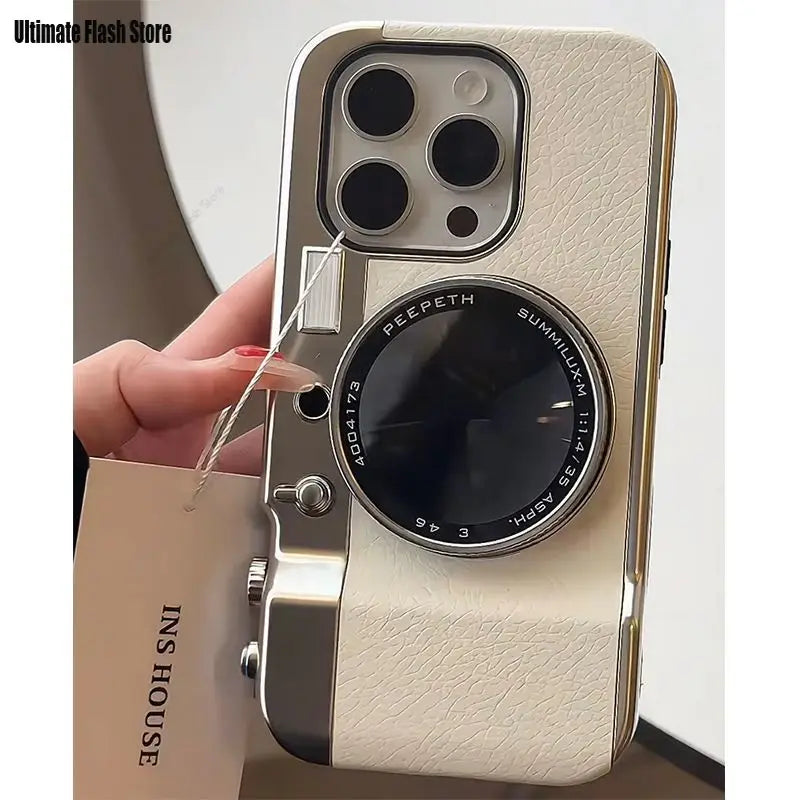 All-in-one camera phone case for iPhone 16 15 Pro 14 13 12 11 with mirror magnetic suction Bluetooth connection protective case