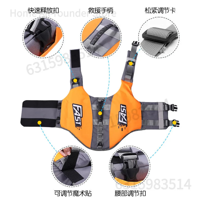 Gilet de sécurité de sauvetage de natation pour animaux