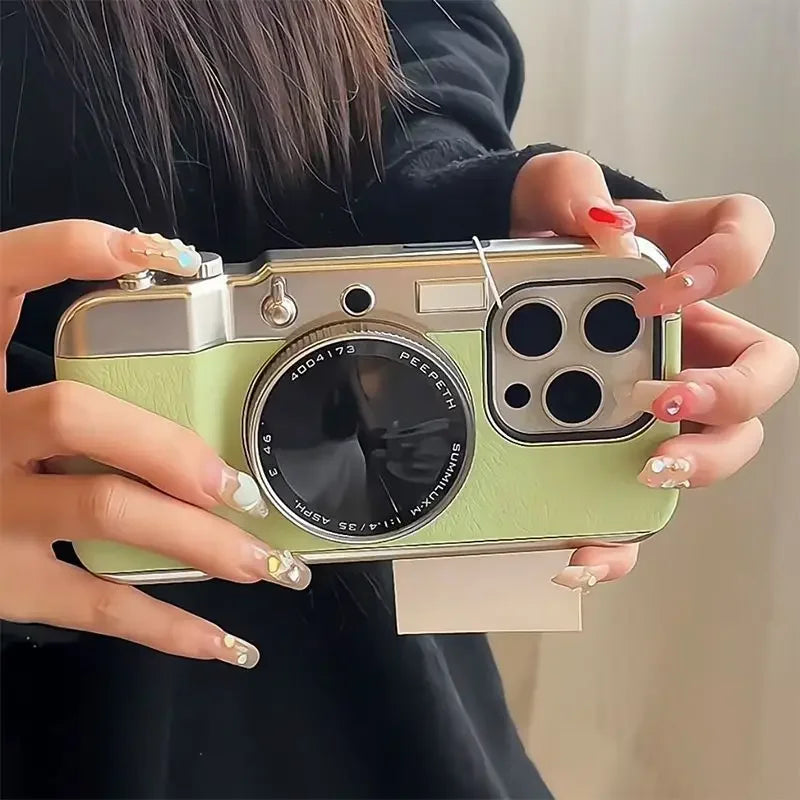All-in-one camera phone case for iPhone 16 15 Pro 14 13 12 11 with mirror magnetic suction Bluetooth connection protective case