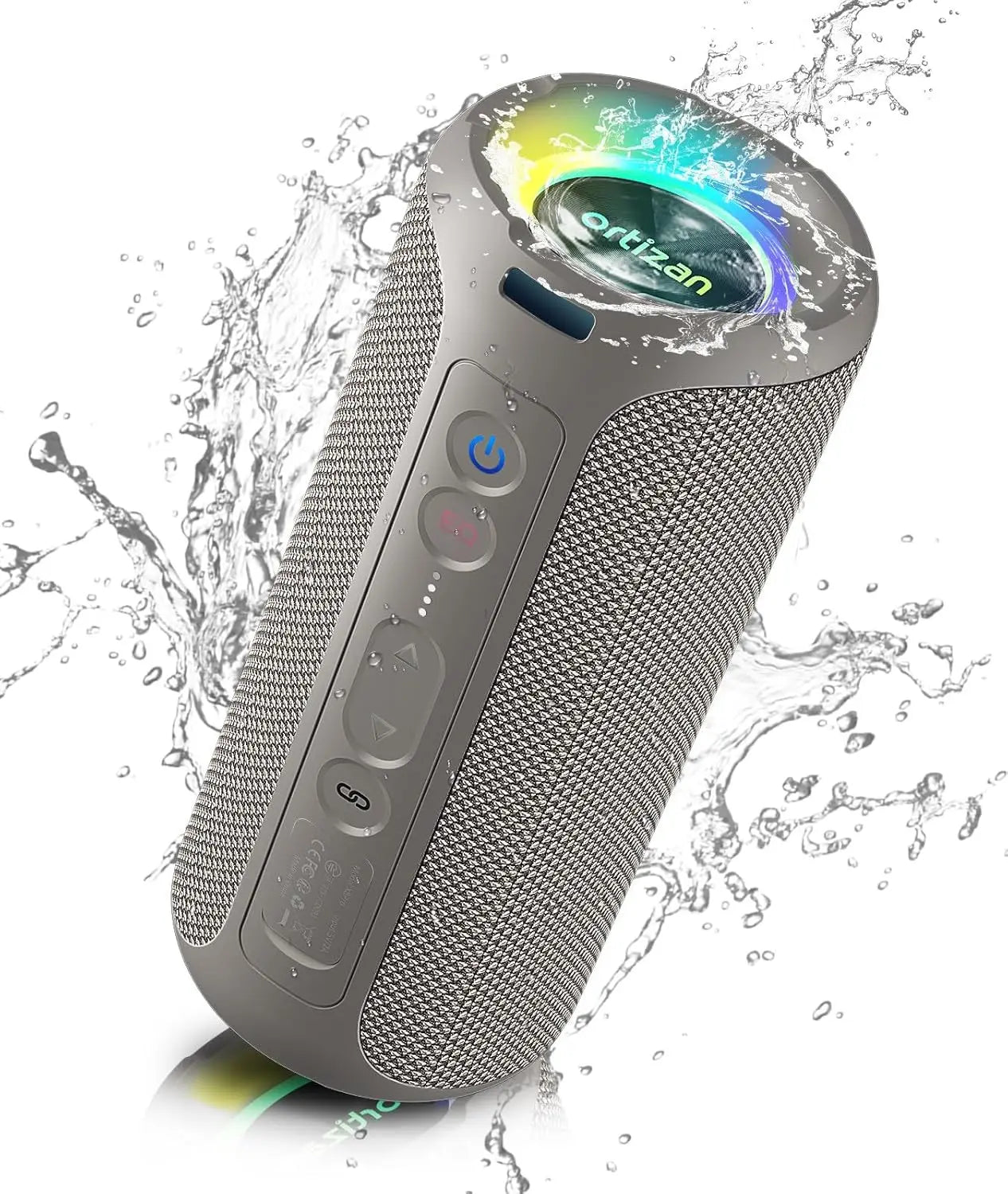 Ortizan Bluetooth Enceintes 40W Bass de basse améliorée portable en extérieur sans fil 30hrs IP7 Tre-shorre de douche imperméable Bluetooth 5.3