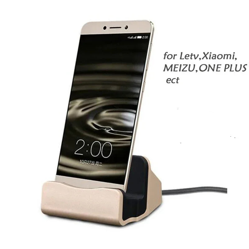 Type C USB Dock Charger Téléphone Porte-iphone 15 14 13 12 11 Pro Max Samsung S24 S23 Cradle Dock Dock Station Stand de charge