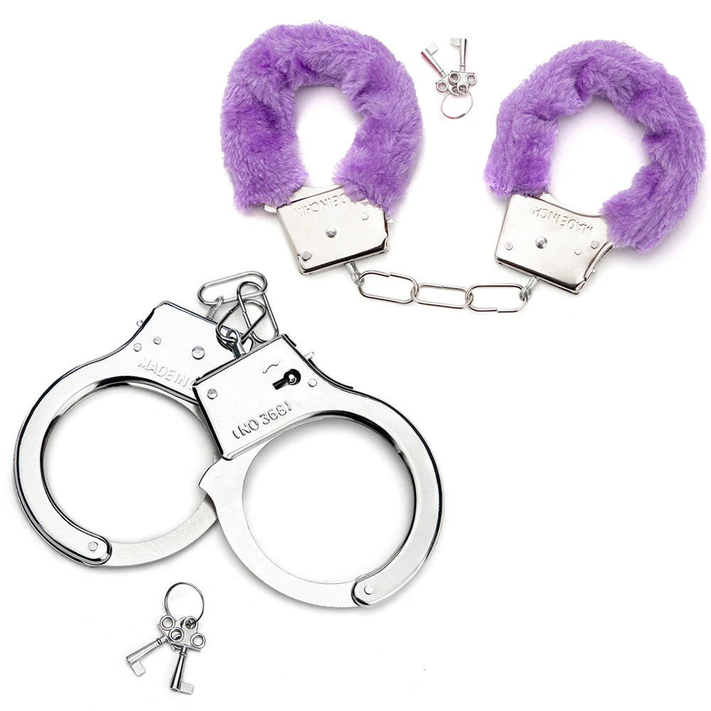 Accessoires érotiques Toys sexuels 2pc BDSM Bondage menottes pour les contraintes sexuelles Cuffs Fetish Adult Couples Games Produits sexuels