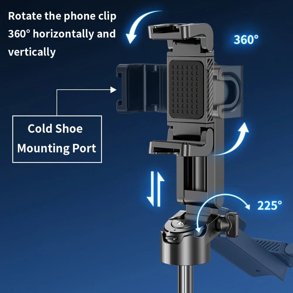 TROIS DES PROPRIÉTÉ PORTABLE PORTABLE AVEC LA RÉSILOBILITÉ SANS WIRESSE DÉTACHABLE, SMARTPHONE MINI GRIP, Charge USB, Horizonta
