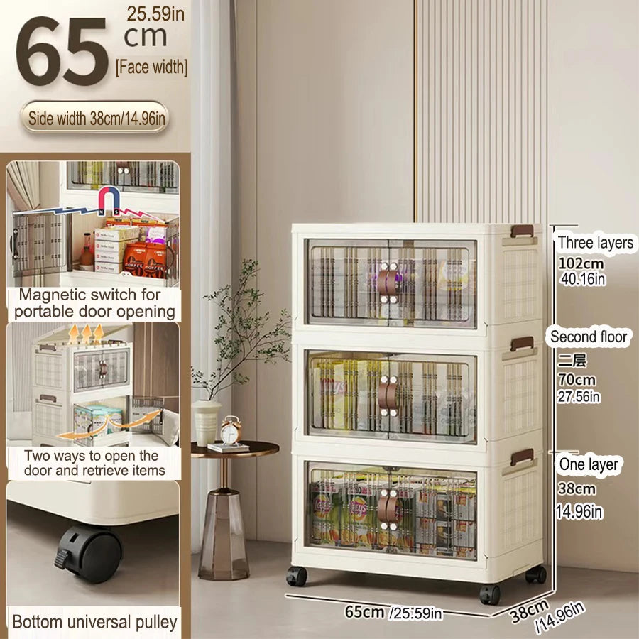 Armoire de rangement de rangement à pliage multifonction de grande capacité Organisateur de placard à poussière Boîtes de rangement faciles à installer