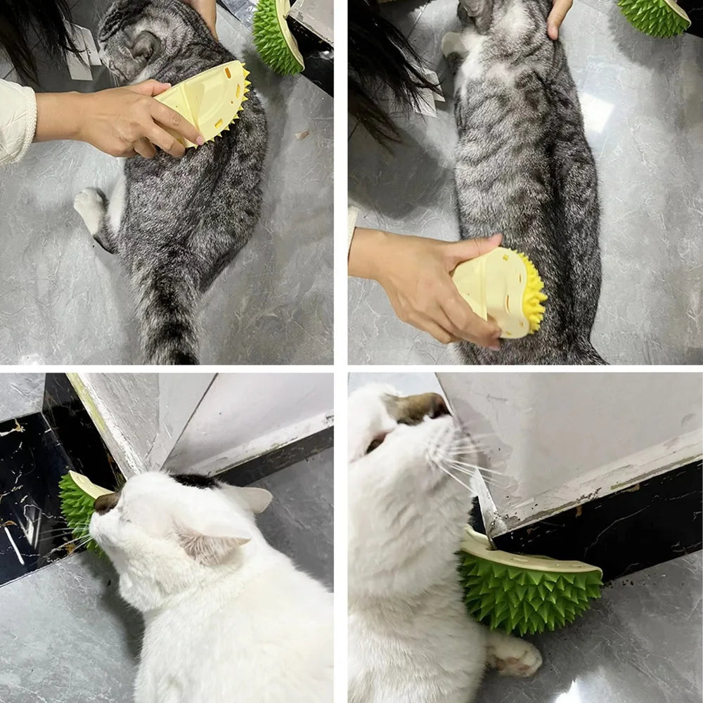 Cat Scratcher Massager pour les chats grattant les animaux de compagnie Bruss