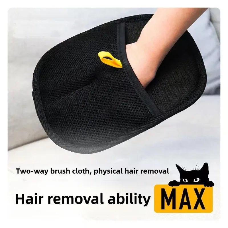 Glants de nettoyage de poils pour animaux de compagnie efficaces Outils de brossage de dépilation pour le toilettage de chat pour chiens brosses douce enlève les cheveux du canapé-marin
