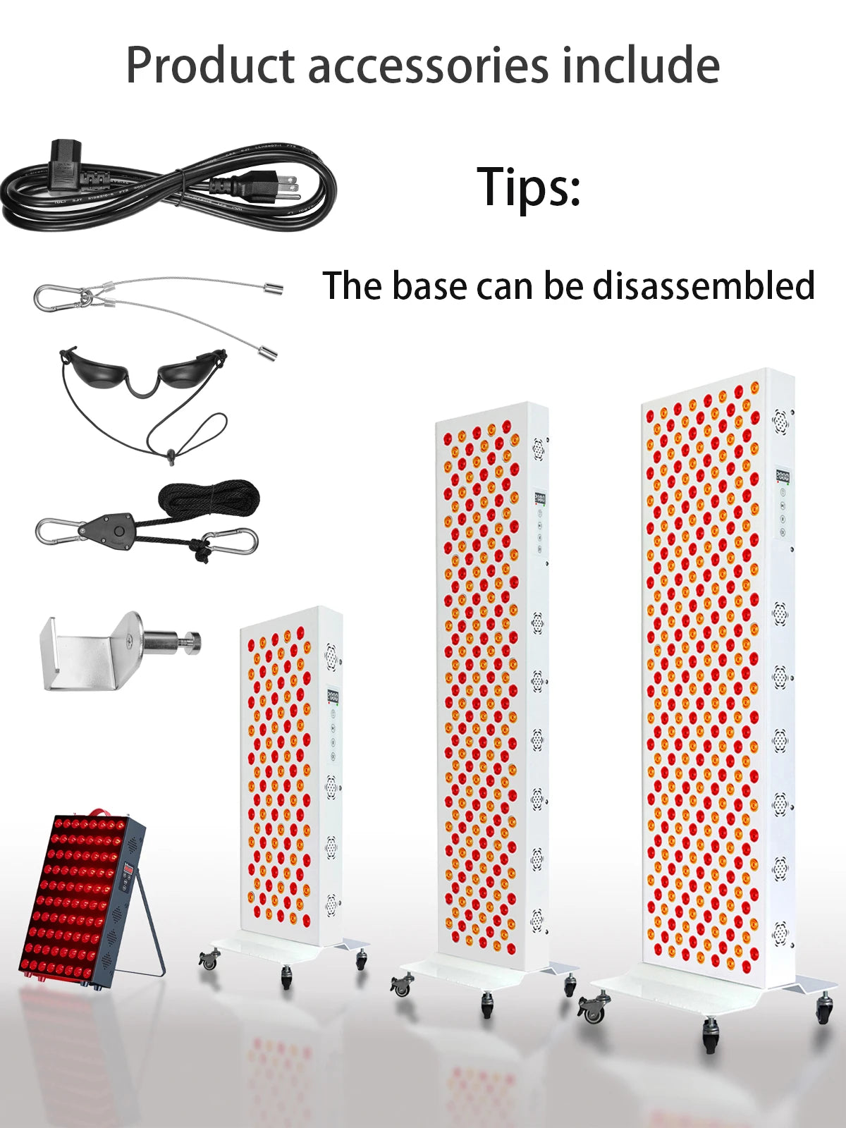 Panneau de thérapie rouge à double puce lampe 630 nm 660 nm près de la thérapie infrarouge Lumière 810 nm 850 nm Dispositifs de beauté LED pour le visage et le corps