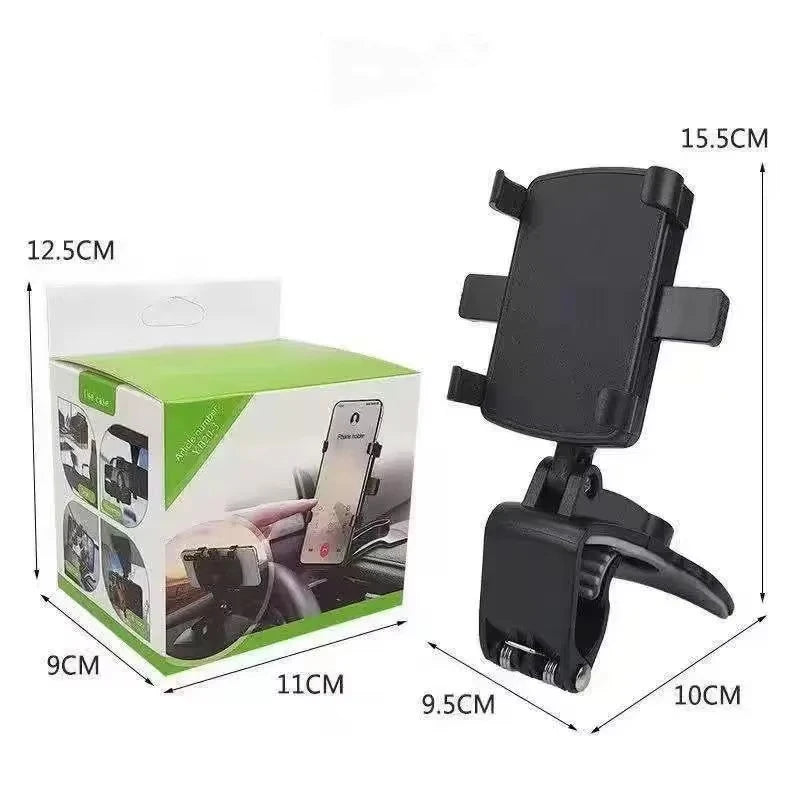 Téléphone mobile Xiaomi Car STROYAGE 360 DEGRIE CLIP CLIP Easy Mount Stand Multifonctionnel Toard Clip Clip Prise en charge pour Android iOS