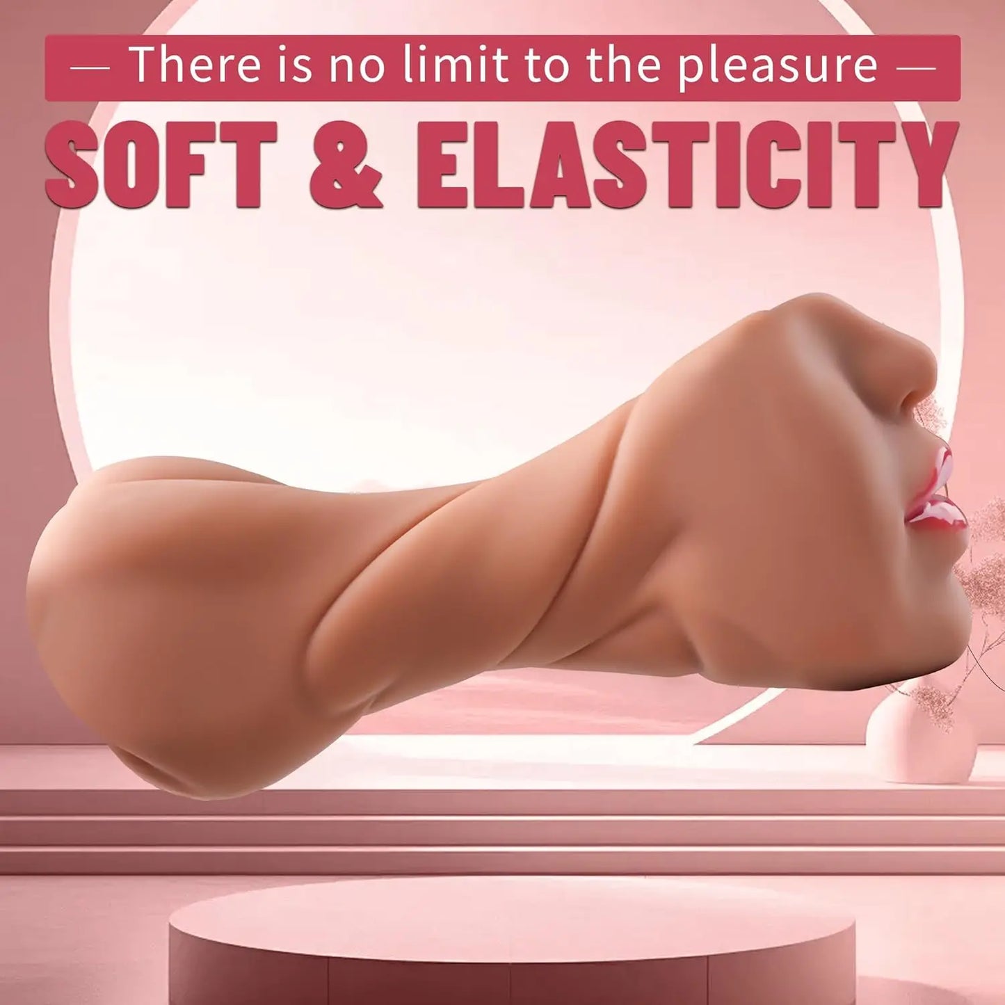 3IN1 Band dents bouche Vagin anal plug masturbator mâle tasse de gorge profonde Silicone Dildo déplace la masturbation plaisir Toys for Men